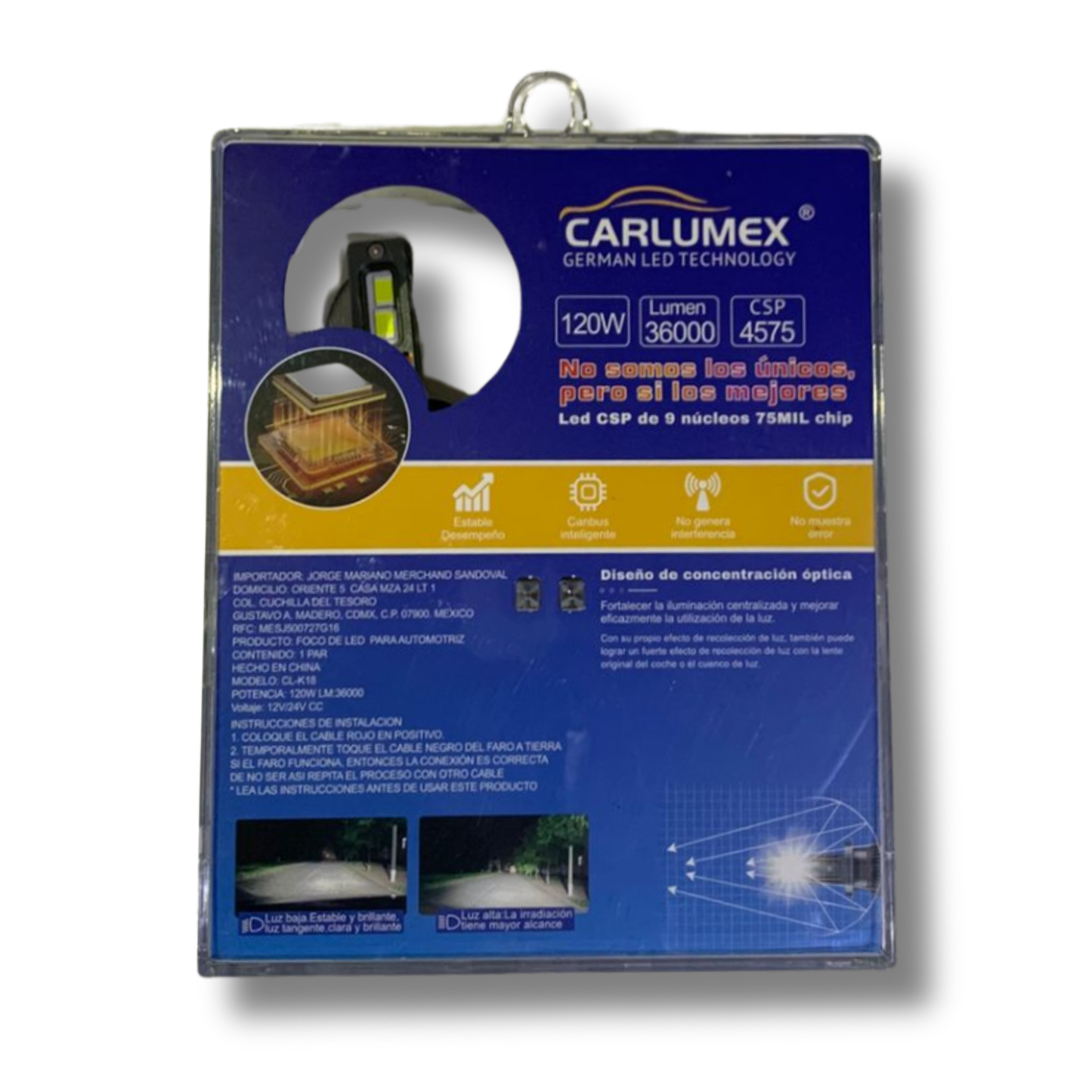 Foco LED Automotriz Carlumex 9004 – Alto Desempeño y Máxima Iluminación