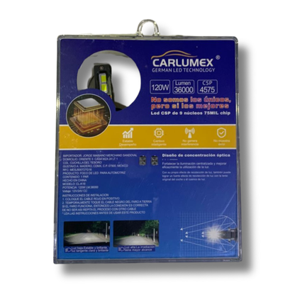 Foco LED Automotriz Carlumex 9004 – Alto Desempeño y Máxima Iluminación
