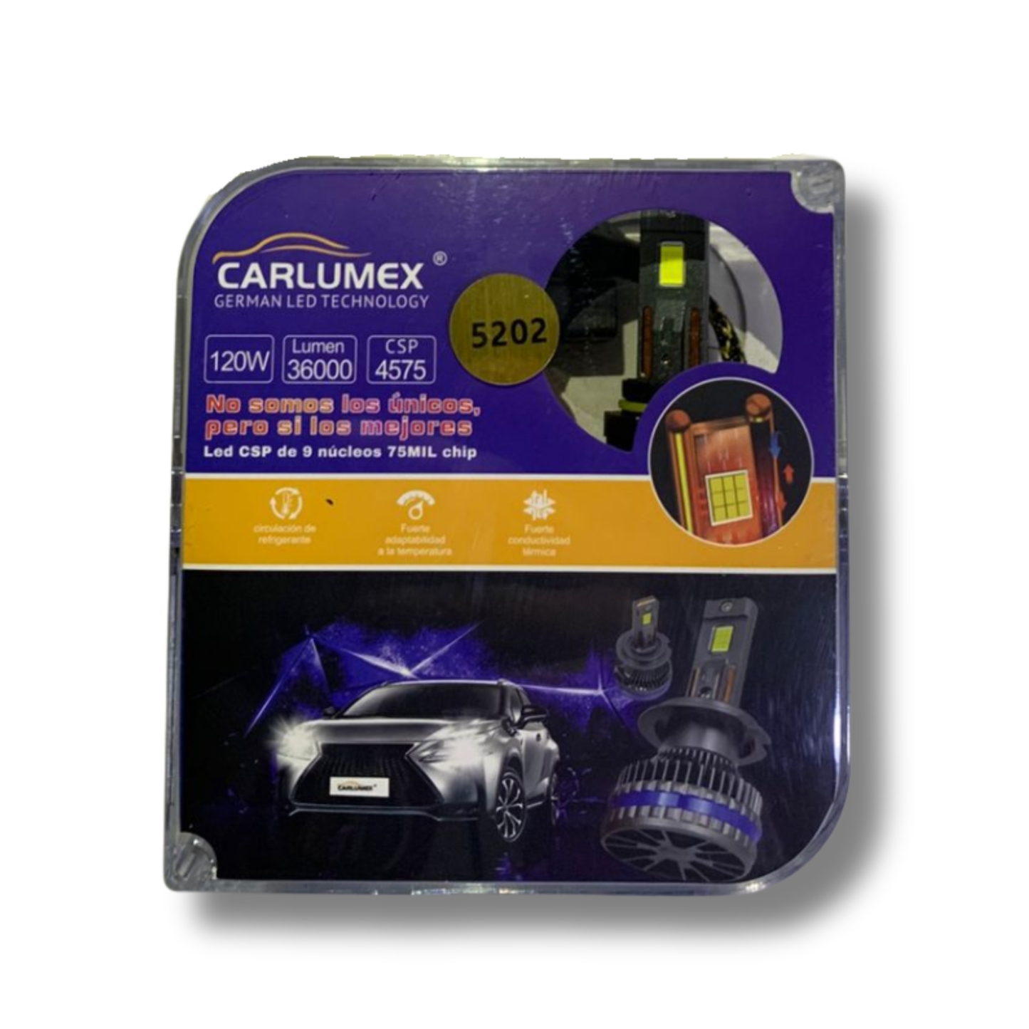 Foco LED Automotriz Carlumex H16 – Alto Desempeño y Máxima Iluminación