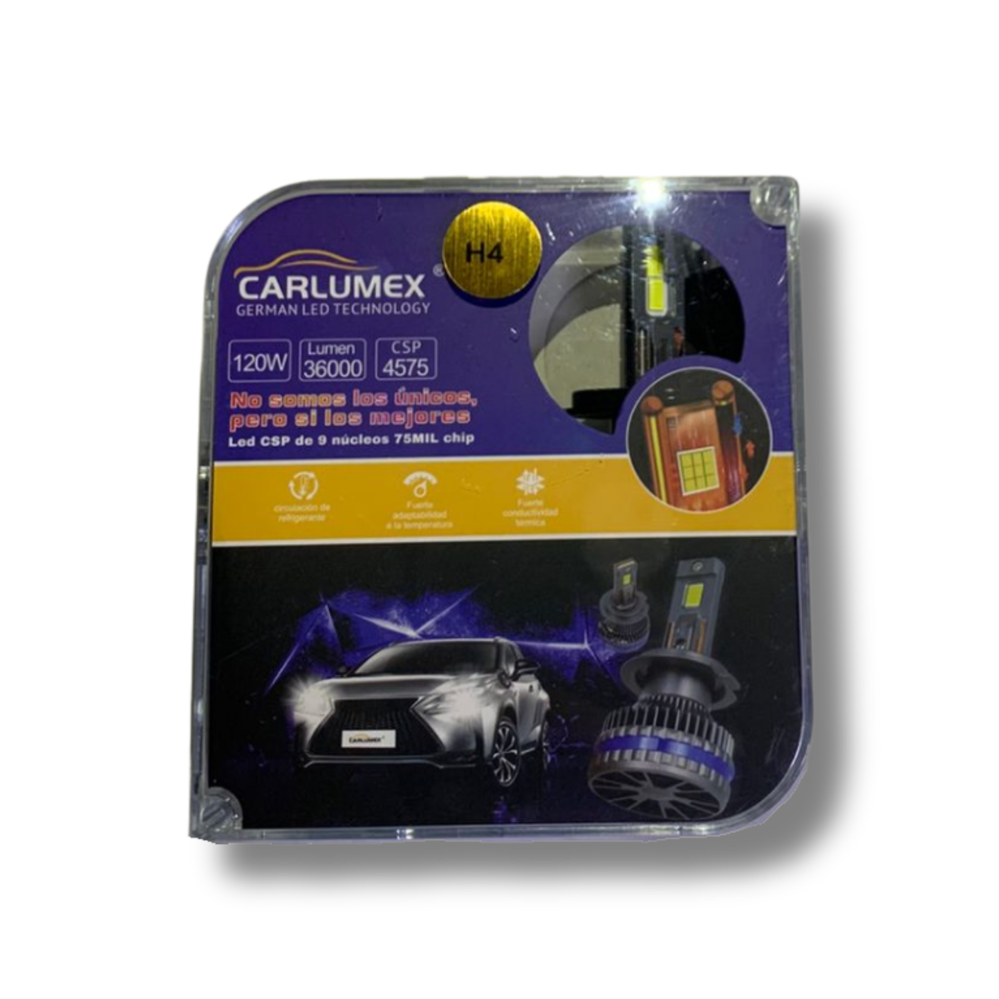 Foco LED Automotriz Carlumex H4 – Alto Desempeño y Máxima Iluminación