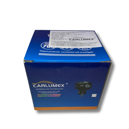 Faro LED Carlumex para Moto – 2 Lupas Blanco y Amarillo 32W