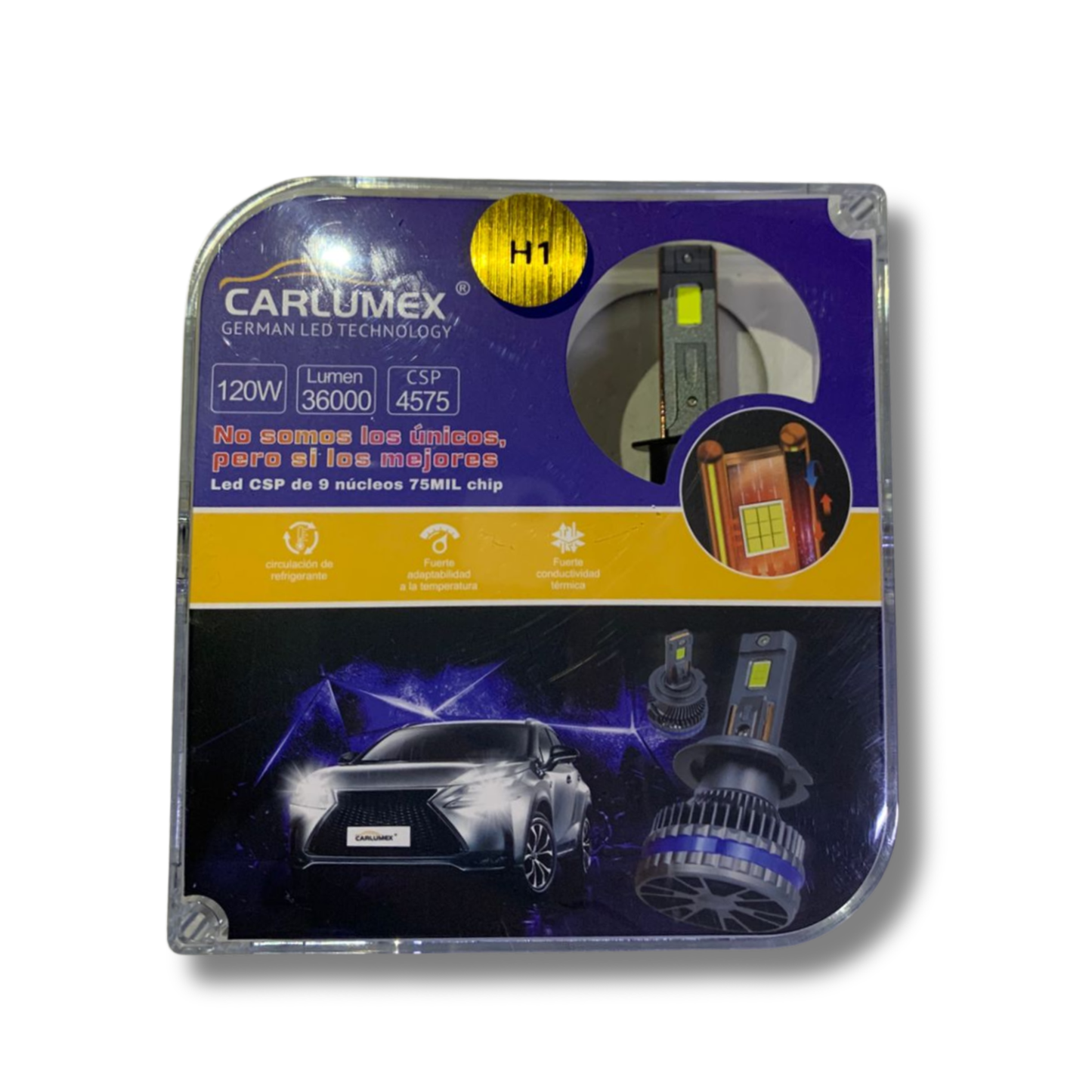 Foco LED Automotriz Carlumex H1 – Alto Desempeño y Máxima Iluminación