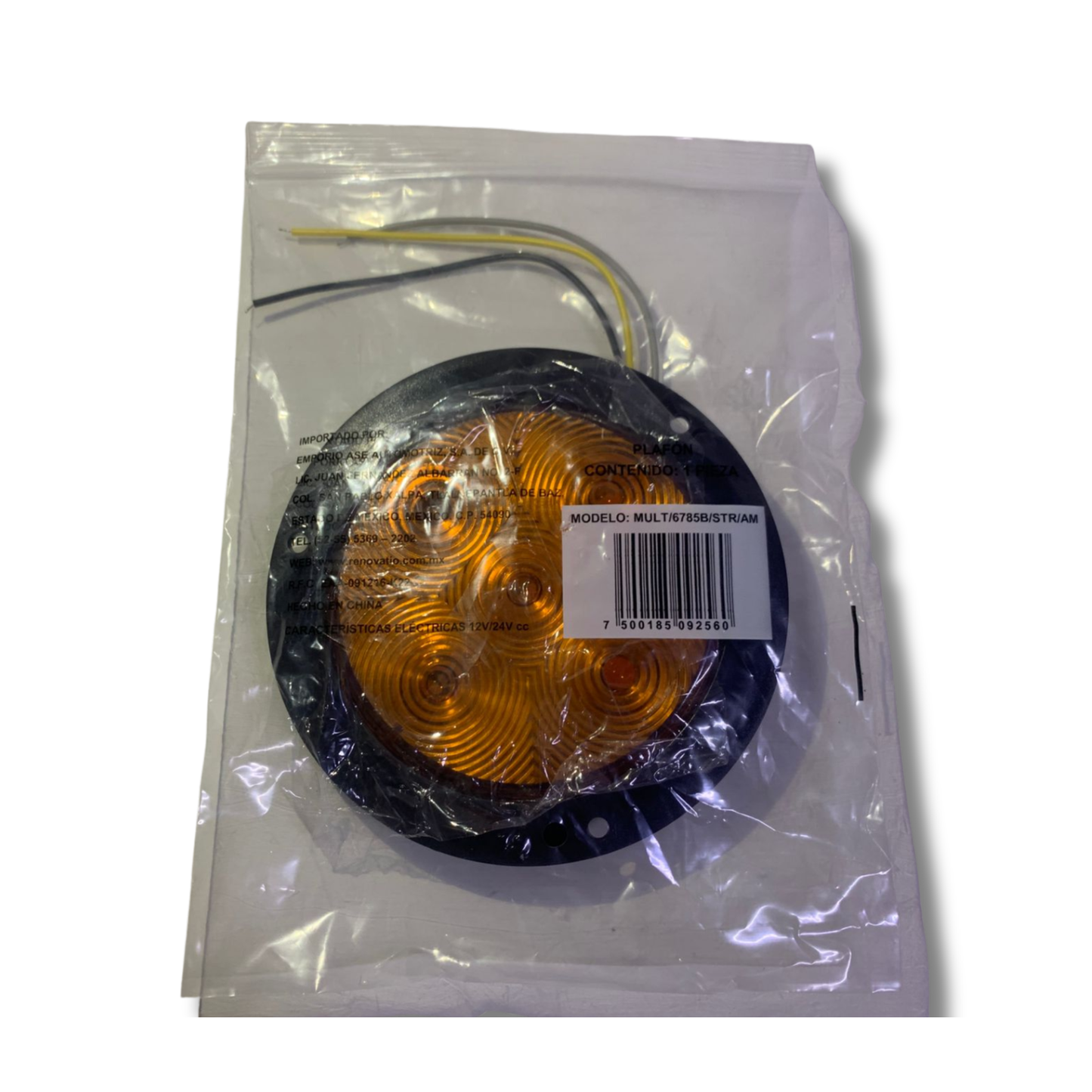 Plafón LED Redondo Renovatio Universal 12V/24V CC – Luz Fija y Estrobo