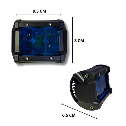 Faro LED 12V de Alto Rendimiento 60W – Iluminación de Inundación Amplia 6,000K con Doble Lente