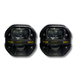 Faro LED para Moto Carlumex – 2 Lupas Cuadradas Blanco con Cuarto Rojo
