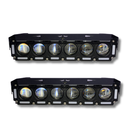 Faro LED para Moto Carlumex 6 Lupas en Línea 120W – Iluminación Profesional de Alto Impacto