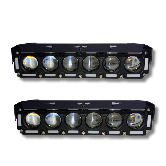 Faro LED para Moto Carlumex 6 Lupas en Línea 120W – Iluminación Profesional de Alto Impacto