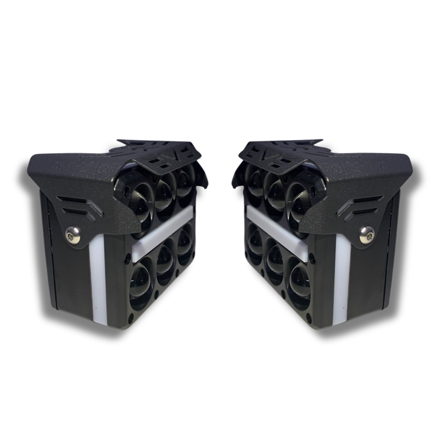 Faro LED para Moto Carlumex 6 Lupas con Cuarto 72W – Potencia, Precisión y Estilo Personalizable