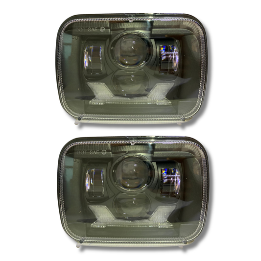 Faro LED Carlumex de 7” con doble lupa – 60W, 12,000 lúmenes