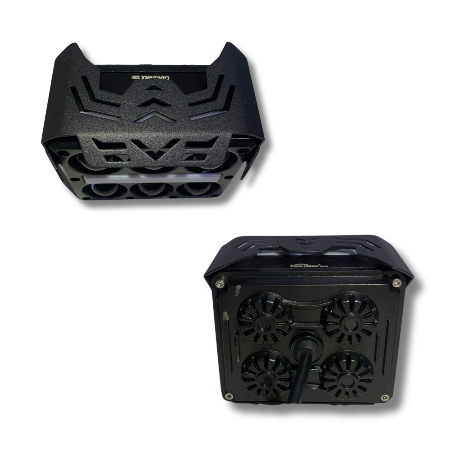 Faro LED para Moto Carlumex 6 Lupas con Cuarto 72W – Potencia, Precisión y Estilo Personalizable