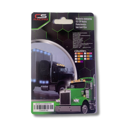 Plafón Mini Watermelon CS Racing – Monocolor con Efecto Estrella y Estrobo