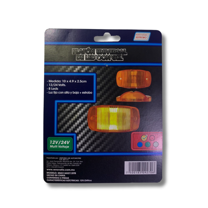 Plafón LED para Tracto Renovatio 12V/24V – 8 LEDs con Luz Fija Alta/Baja y Estrobo