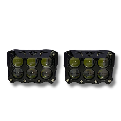 Faro LED para Moto Carlumex 6 LUPAS 72W – Máxima Iluminación y Estilo Personalizable