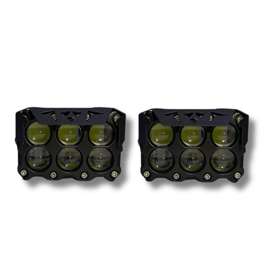 Faro LED para Moto Carlumex 6 LUPAS 72W – Máxima Iluminación y Estilo Personalizable