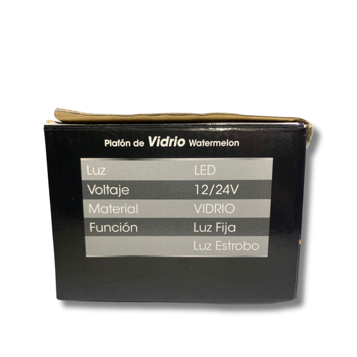 Plafón LED Renovatio Watermelon Universal 12V/24V – Luz Frontal Fija y Estrobo, Vidrio