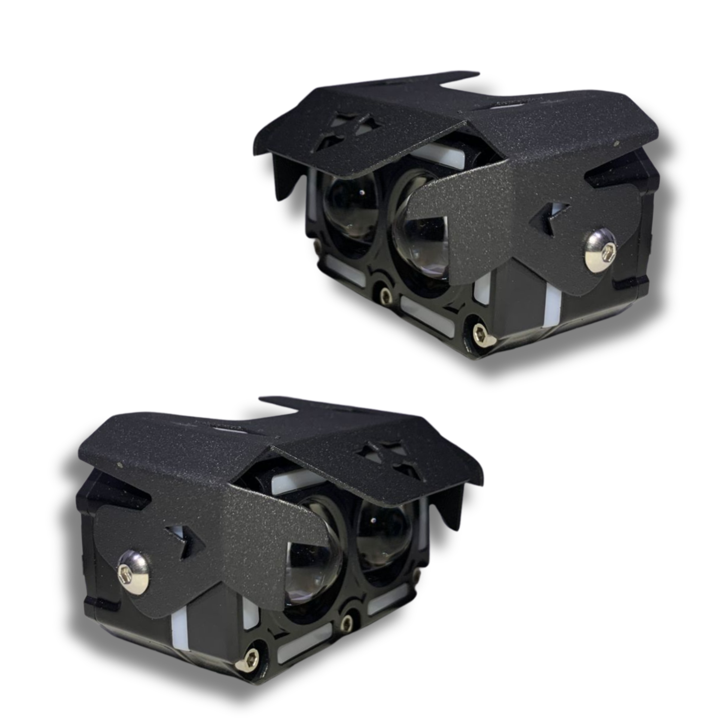 Faro LED para Moto Carlumex Doble Lupa 40W – Iluminación Extrema y Diseño de Alto Impacto