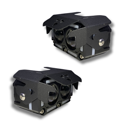 Faro LED para Moto Carlumex Doble Lupa 40W – Iluminación Extrema y Diseño de Alto Impacto