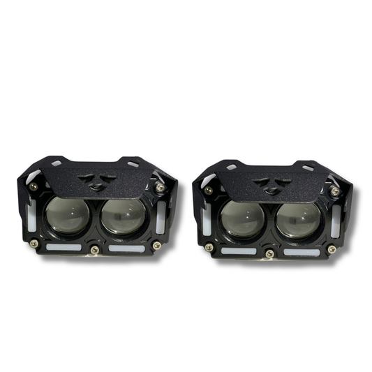 Faro LED para Moto Carlumex Doble Lupa 40W – Iluminación Extrema y Diseño de Alto Impacto