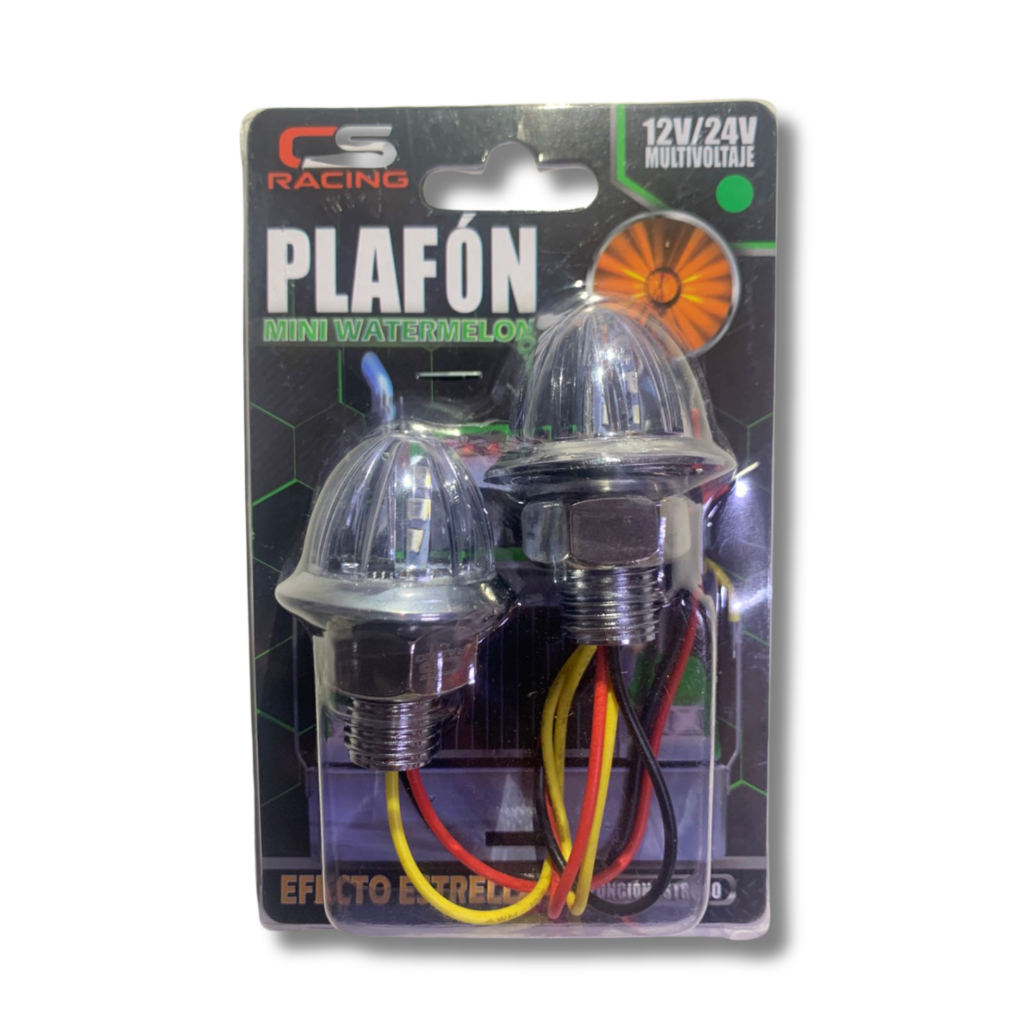Plafón Mini Watermelon CS Racing – Monocolor con Efecto Estrella y Estrobo