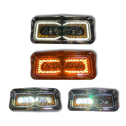 Faro LED Carlumex para Kenworth 86W 25,800 Lúmenes con Ojo de Ángel 12V–24V