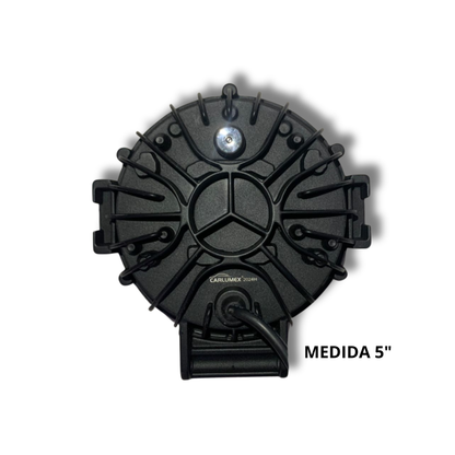 Faro Auxiliar LED Carlumex 5” Multicolor con Calavera y 3 Lupas – 60W, 10,000 Lúmenes
