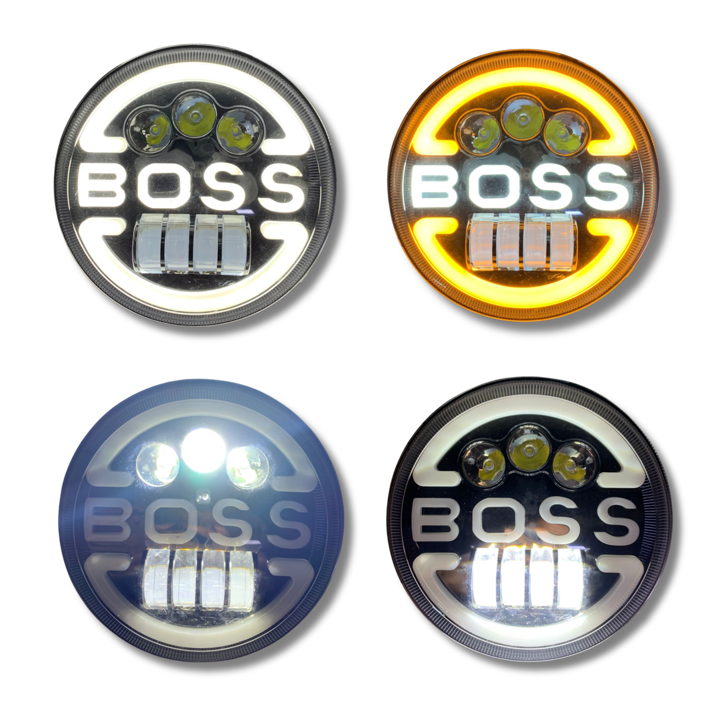 Faro Auxiliar LED Tuzoluz Boss 60W 10,000 Lúmenes Blanco/Ámbar 12V–24V