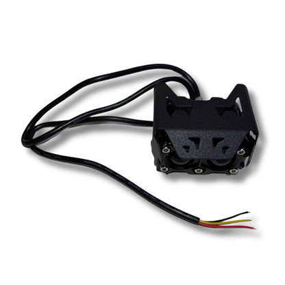 Faro LED Carlumex 2 Lupas para Moto 24W Blanco y Amarillo