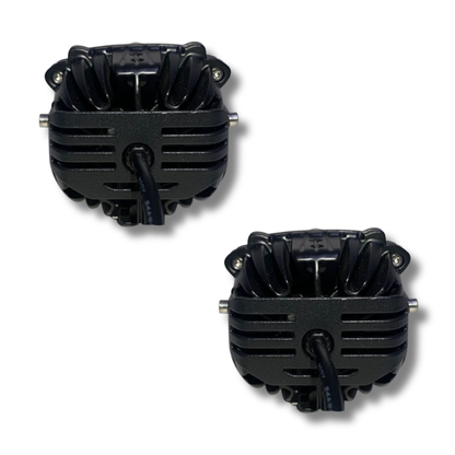 Faro LED Carlumex para Moto – 2 Lupas Blanco y Amarillo 30W