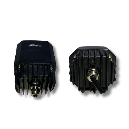 Faro LED para Moto Carlumex – 1 Lupa Blanco y Amarillo 40W