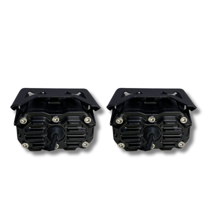 Faro LED Carlumex 2 Lupas para Moto 24W Blanco y Amarillo