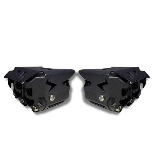 Faro LED Carlumex 2 Lupas para Moto 24W Blanco y Amarillo