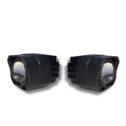 Faro LED para Moto Carlumex – 1 Lupa Blanco y Amarillo 40W