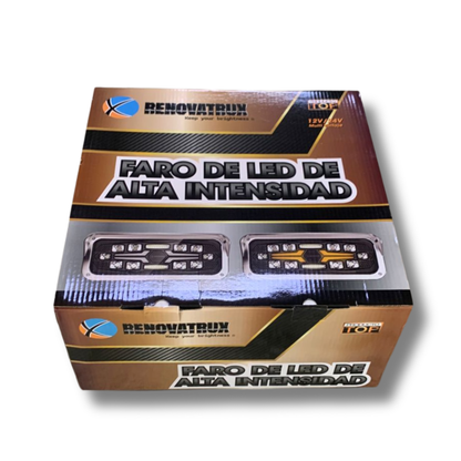 Faro LED Renovatio para Kenworth con Luz Alta, Baja y Posición Blanca y Ámbar