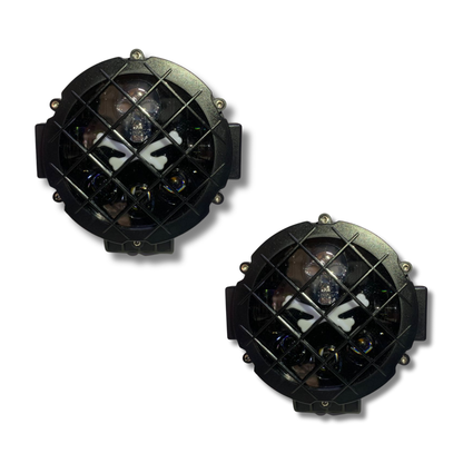 Faro Auxiliar LED Carlumex 5” Multicolor con Calavera y 3 Lupas – 60W, 10,000 Lúmenes