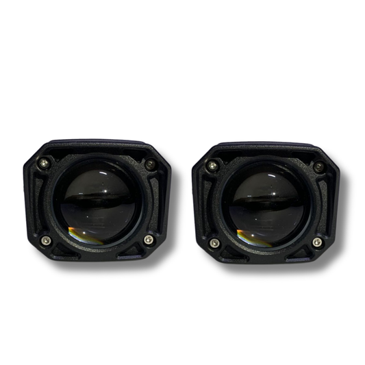 Faro LED para Moto Carlumex – 1 Lupa Blanco y Amarillo 40W