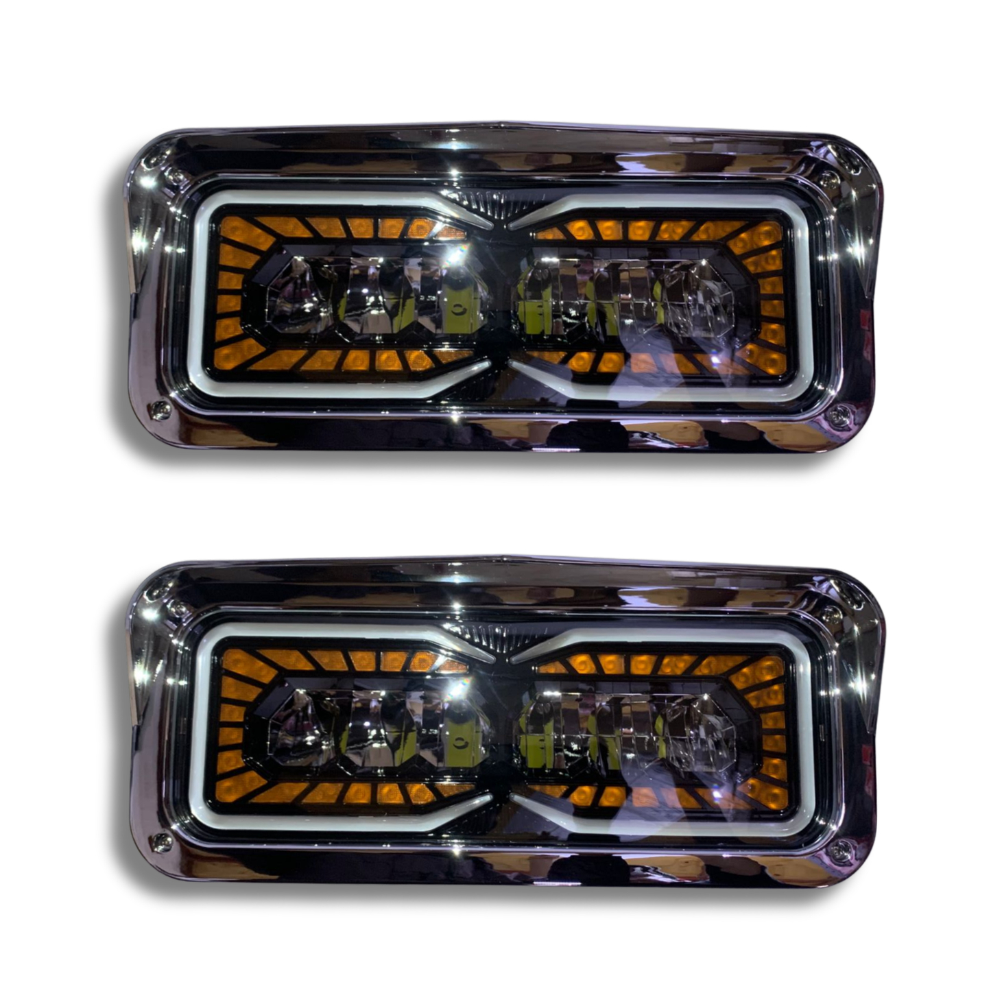 Faro LED Carlumex para Kenworth 86W 25,800 Lúmenes con Ojo de Ángel 12V–24V