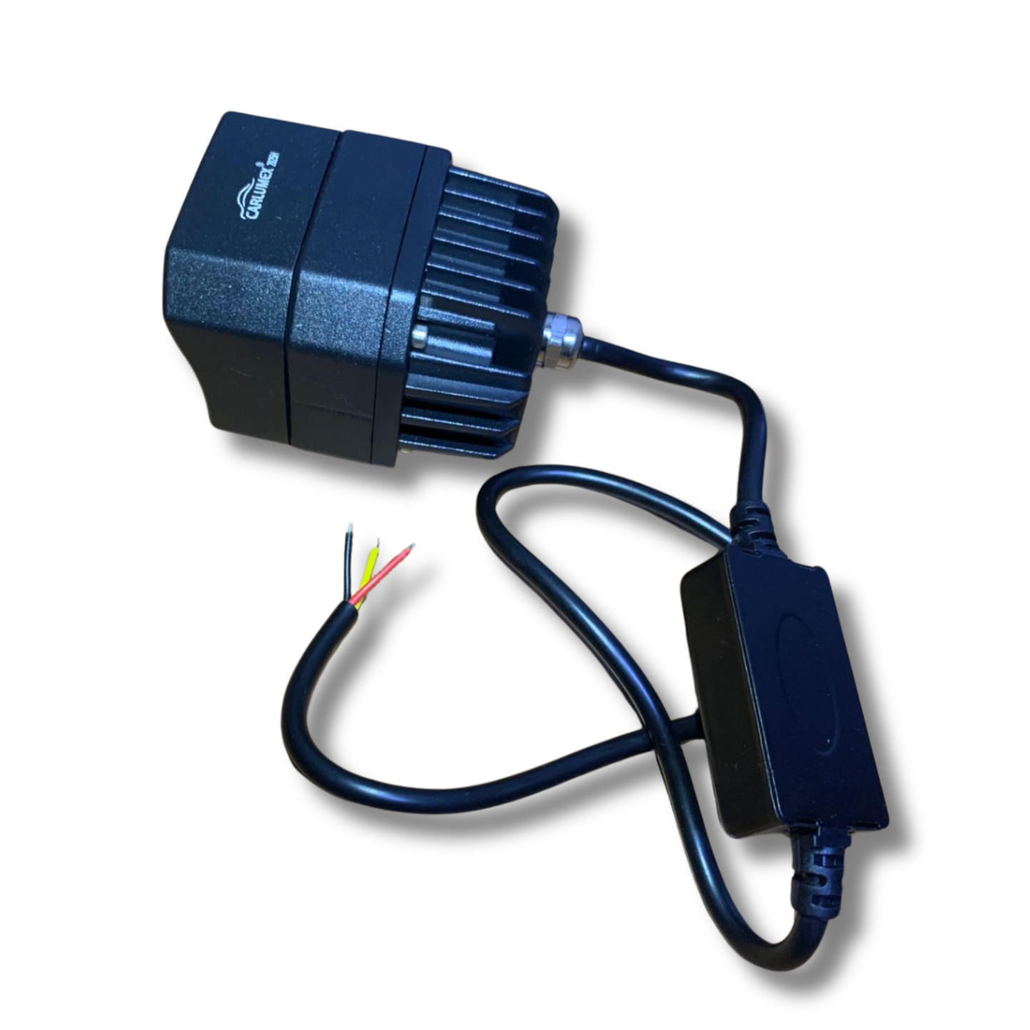 Faro LED para Moto Carlumex – 1 Lupa Blanco y Amarillo 40W