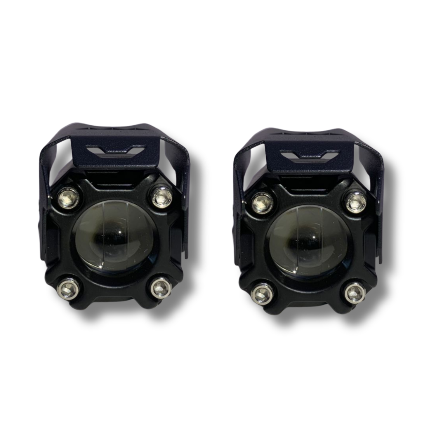 Faro LED Carlumex para Moto de 1 Lupa Blanco y Amarillo 24W 8000 Lúmenes 12V/24V